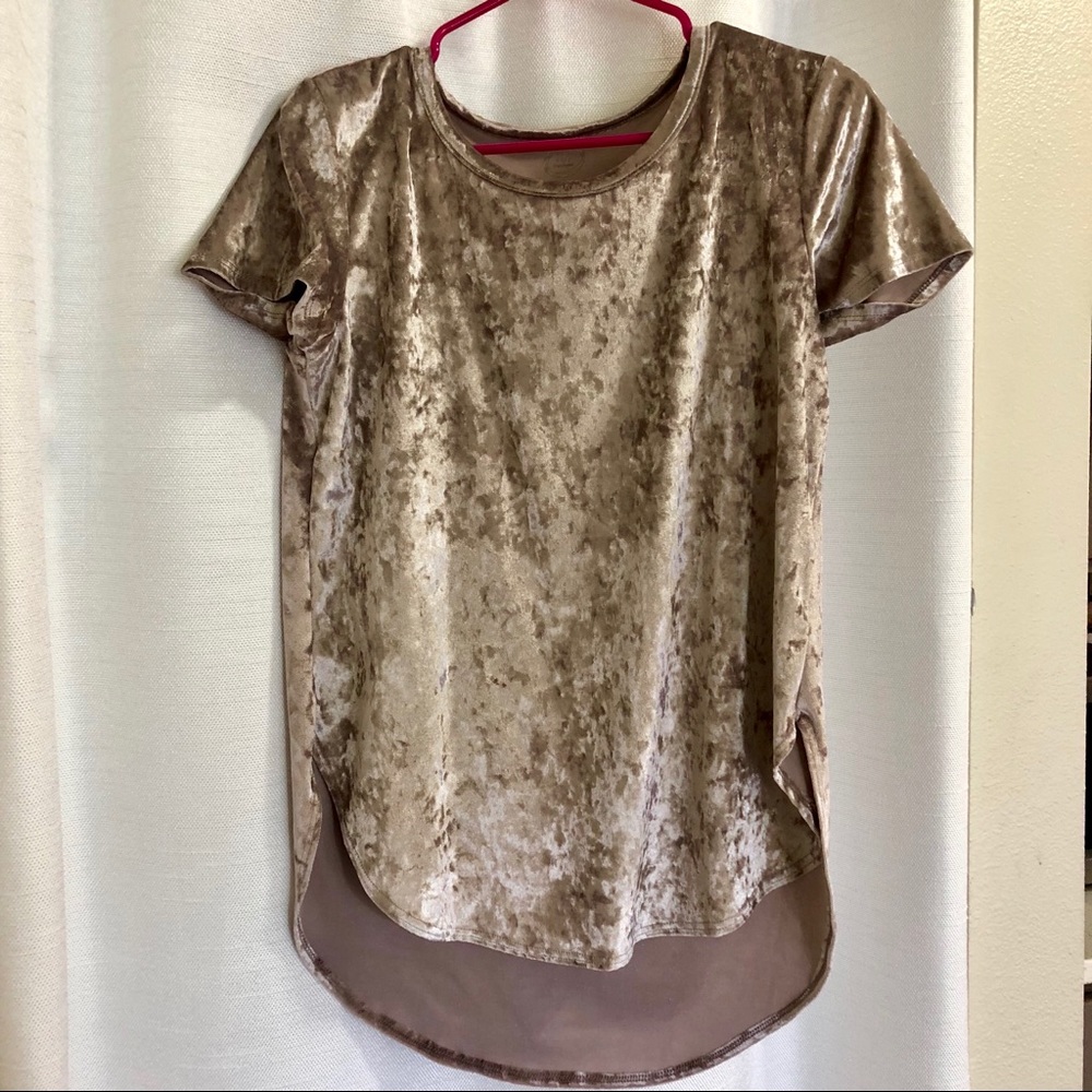 Velvet top